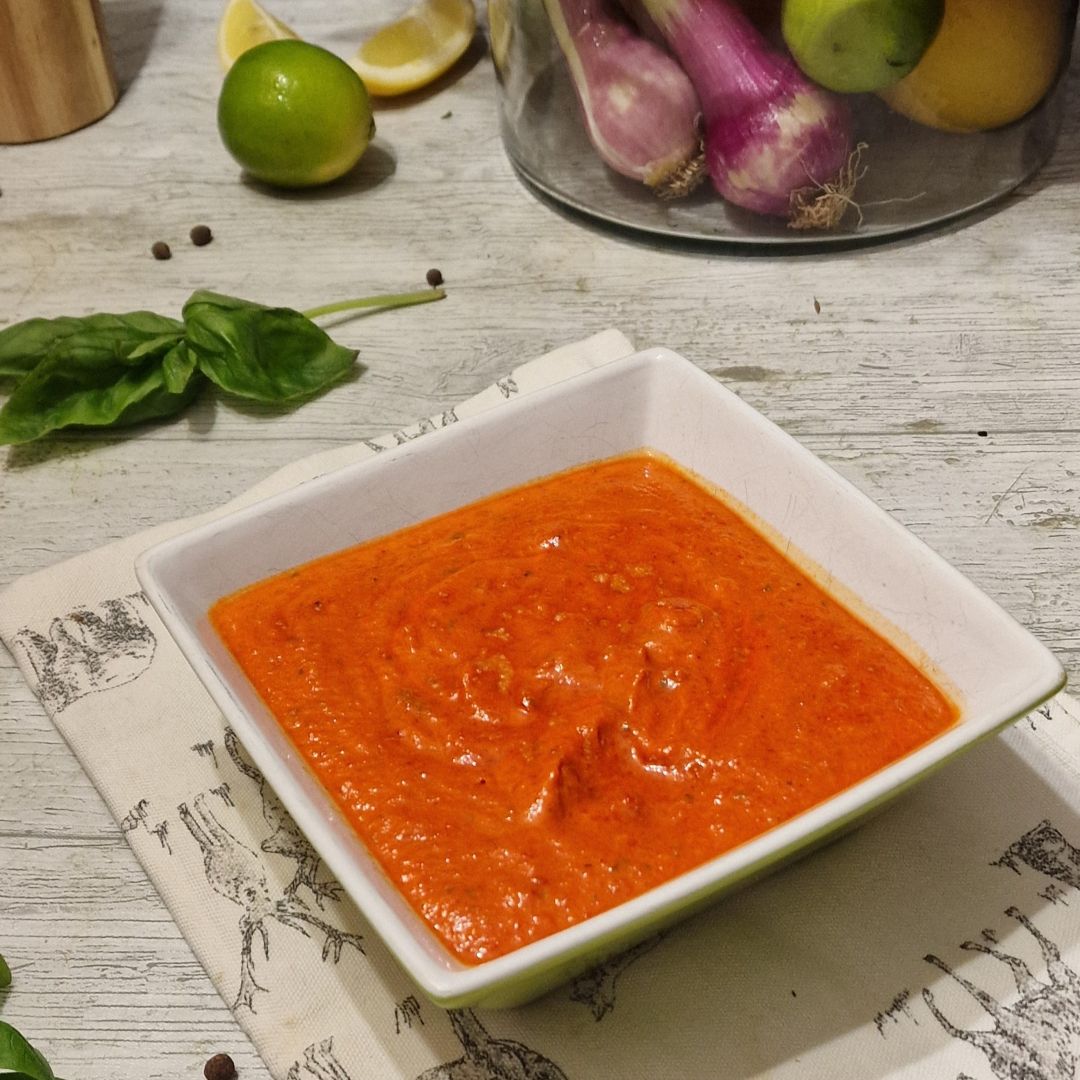 Como hacer Dip de pimientos del Piquillo en 5 minutos