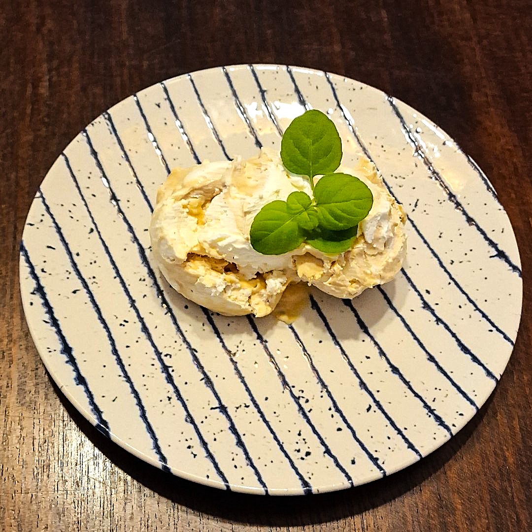 Helado de mascarpone y dulce de leche muy cremoso