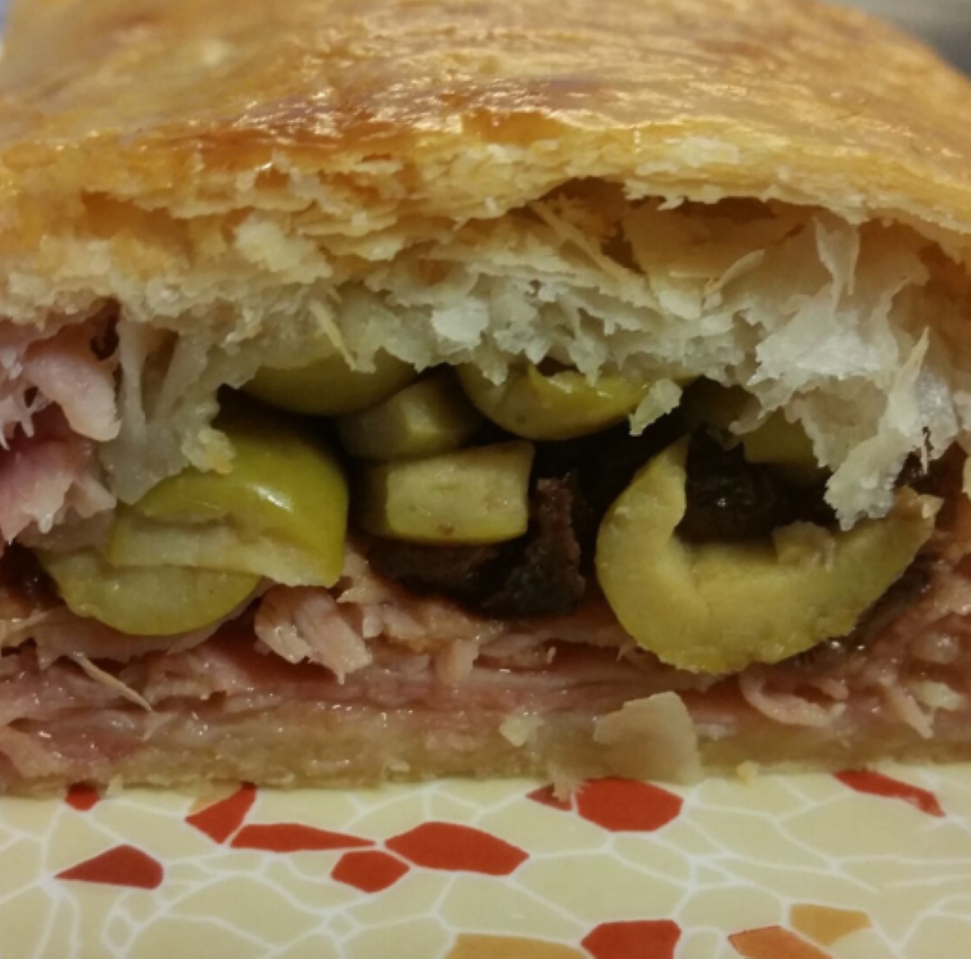 Pan de jamón en 10 minutos con hojaldre superfácil