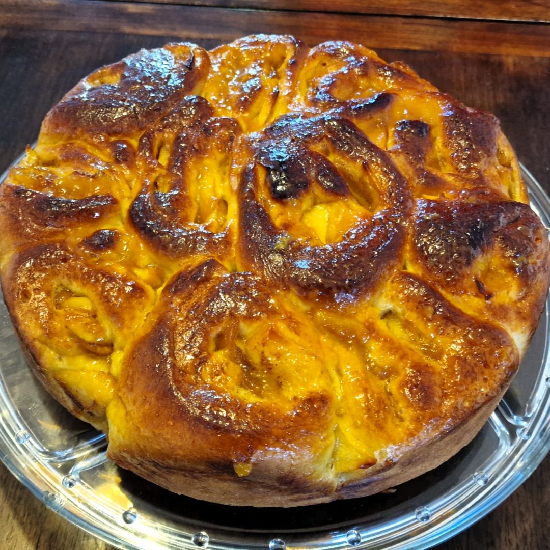 Como hacer brioche relleno de manzana paso a paso